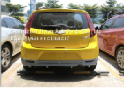 The Chevrolet Seau is surrounded by a 2009-13 Scio front and rear spoiler skirt, and the seau bumper chin lip