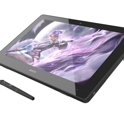 Digital painting graphic design pen monitor BOSTO X5 120% sRGB color full-laminated screen battery-free drawing tablet