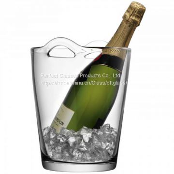 Factory Price Custom Made Crystal Glass Champagne Ice Bucket