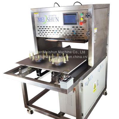 Ultrasonic frozen cheese cutting machine for food processing