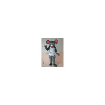 grey mouse mascot costume professional made free shippin