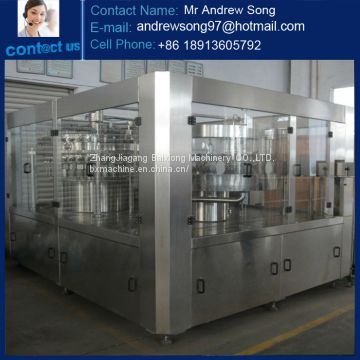 carbonate beverage filling line with gas
