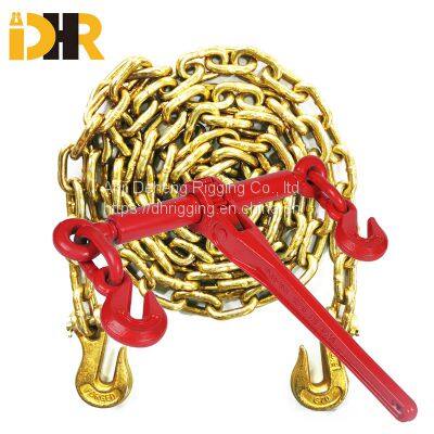 US TYPE Grade 70 Transport Chain and Ratchet Load Binder