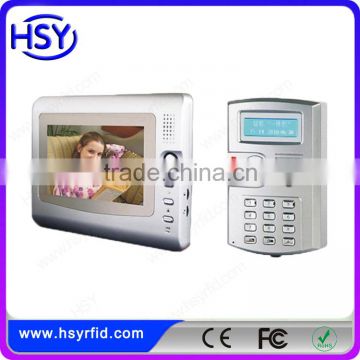 HSY-VDP3 4 Wire 7inch TFT Monitor CMOX Camera Doorbell Wired Door Phone Video Intercom Unlock