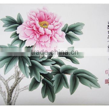 Chinese high quality wholesale handmade Peony Flower DIY painting manufacture of Cui E Jiao