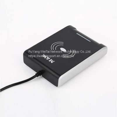 2023 good quality RFID reader desktop reading & writing card reader factory with 13.56MHZ