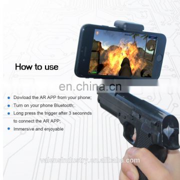 Bluetooth AR Gun Portable Virtual Gaming Gun for Cell Phone 360 Augmented Reality AR Bluetooth Game Controller Portable Toy Gun