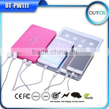 high quality portable 5v 4 usb outputs external charger square