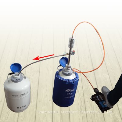 liquid nitrogen extraction tube pump 1L/min liquid withdrawal device nitrogen pump dispense lab nitrogen storage tank discharge