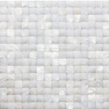 3D square white mother of pearl shell mosaic tile for kitchen walls MSW1031