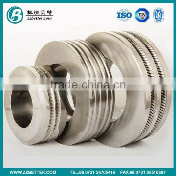 high quality tungsten carbide roll rings for 3 diamension steel milling