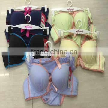 1.93USD Factory Supply Directly Hot High Quality Push Up Beautiful Yough Girl Sexy bra panty for men/32-36B Cup(gdtz074)