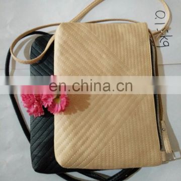 Fashion Chevron PU Crossbody Bag Wavy Ladies Shoulder Bag with Zipper