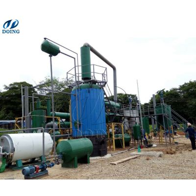 2024 DOING Used Car Oil Distillation Refinery Machine Waste Engine Oil Recycling Distillation Plant