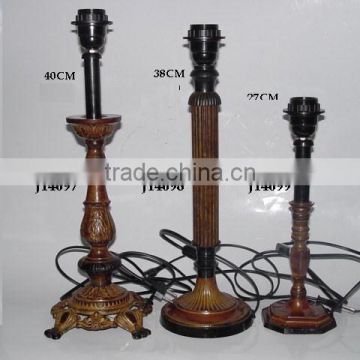 Patina finished brass lamps base in Classical style available in other finish