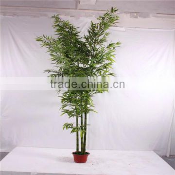 artificial green bamboo plant real trunk in factory price good quality