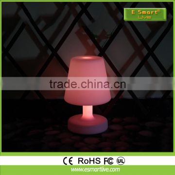 led color changing rechargable light table lamp