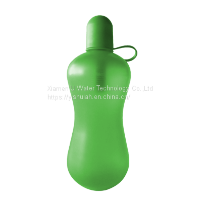 Camping frosted gourd water bottle BPA-free carbon filter
