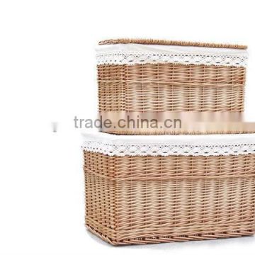 Hand made wicker material casket for sale