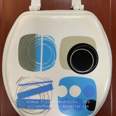 Vynle Standard PVC Soft Toilet Seat Printed 17