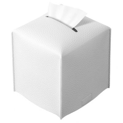 Pu Leather Tissue Box Holder Square Tissue Box Cover  Modern Stylish Tissue Box Organizer for Bathroom