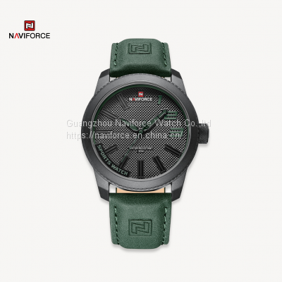 NAVIFORCE Men's Wrist Luxury Quartz Sports PU Leather Strap 30m Waterproof Watch