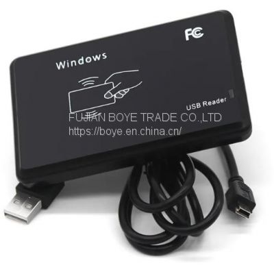 Access Control Card Reader 13.56Mhz Desktop RFID USB Short Range Reader with USB interface Support 13.56mHz Card reader