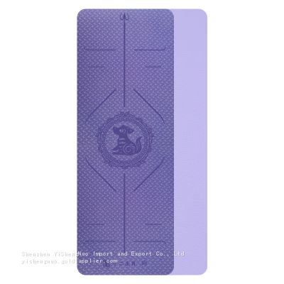 Tpe material eco friendly Comfortable Anti-Slip Designed Custom Color Fitness TPE Yoga Mat