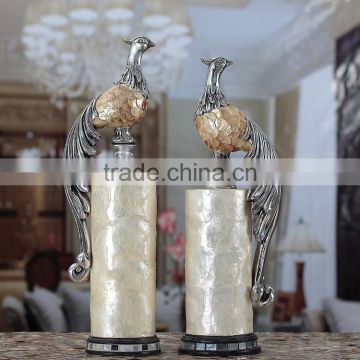 Polyresin bird figures/statue for hotel and home decoration