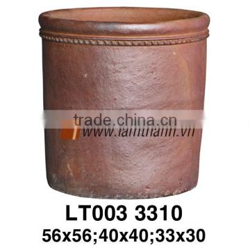 Vietnam Round Pattern Ceramic High Fired Pot For Manufacturer