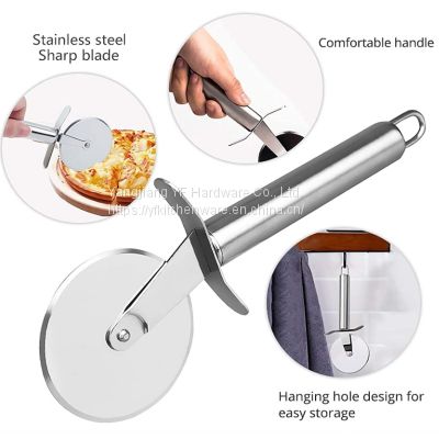 Best Seller 2022 High Quality Stainless Steel Single Wheel Pizza Knife Baking Tool Pizza Cutter