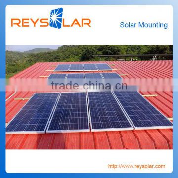 Steel Metal Sheet Roof Solar Panel Mounting Structure Lightweight Galvanized Steel Frame