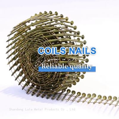 Factory price high quality coil roofing nail screw shank wire coil nails ring shank coil nail