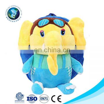 Kids School Bag Wholesale Animal Elephant Plush Stuffed Toy Backpacks