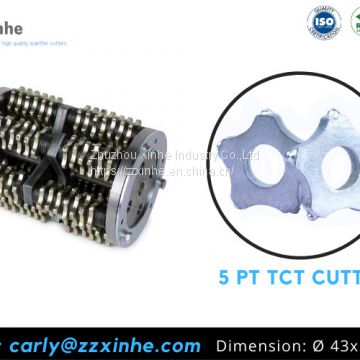 Scarifying Machines Accessories Carbide Lamellen Cutters fit Airtec Roto-Tiger 2500 RM320 HMT 5.40 drum assembly, and teeth pointed steel cutters