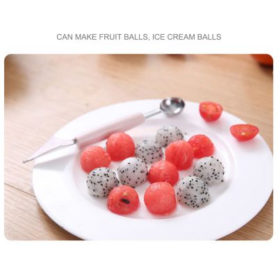stainless steel watermelon ball digger kitchen carving knife Fruit Ball Digger Multifunctional fruit digging spoon platter digge