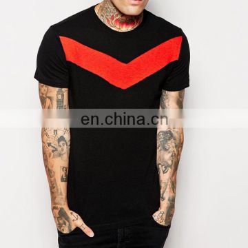 CHEFON Cut & sew chevron t shirt shopping online