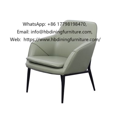 PU Upholstered single armrest sofa chair