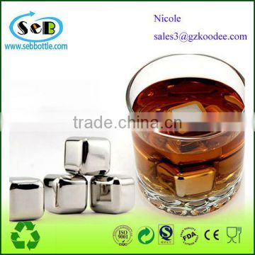 2014 Unique bar accessories Stainless steel ice cube for wine