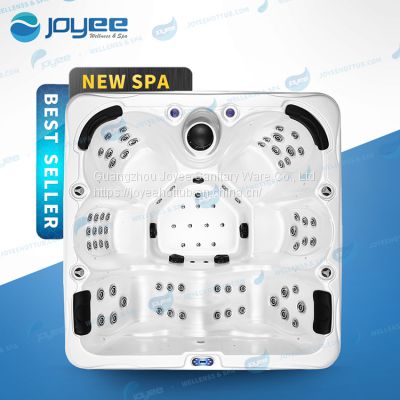 JOYEE Good design 6 Person Family Party Massage Home Spa Party Acrylic Whirlpool Massage Hot Tub