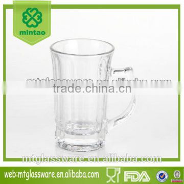 Good quality machinemade beer glass,beer glass with handle