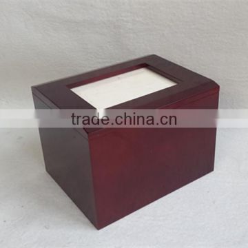 Wholesale cheap MDF veneer photo frame urns with magnet open