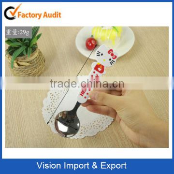 Best Selling Carton Spoon Stainless Steel Children Spoon for Promotion