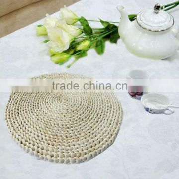 Wholesale woven straw rattan round dining mat custom table placemats