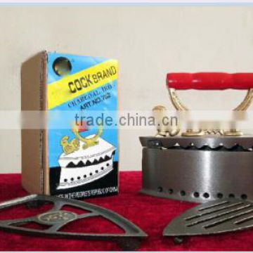 China factory hot sales carbon steel charcoal iron with cock brand