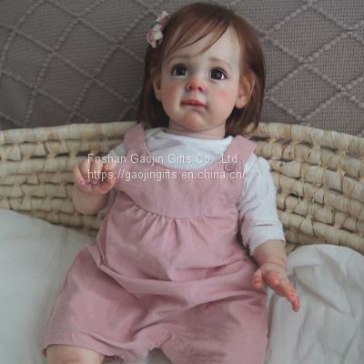 Height 55CM soft enamel reborn dolls cross-border e-commerce hot selling simulation baby children's companion dolls