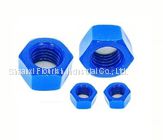 Blue PTFE Coating Hexagon Nuts / A194 2H UNC Thread Hex Nut