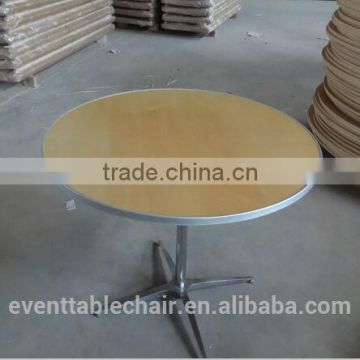 plywood used hotel reception banquet cheap round wooden folding dining table for party