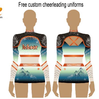 100% Spandex high quality Custom Cheerleading uniform Rhinestone style elegant and fashion cheer apparels