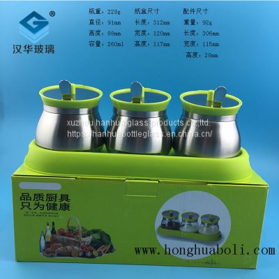 Wholesale high grade seasoning glass can,Factory direct 250ml pepper  glass bottle
